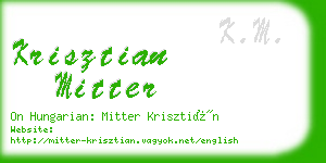 krisztian mitter business card